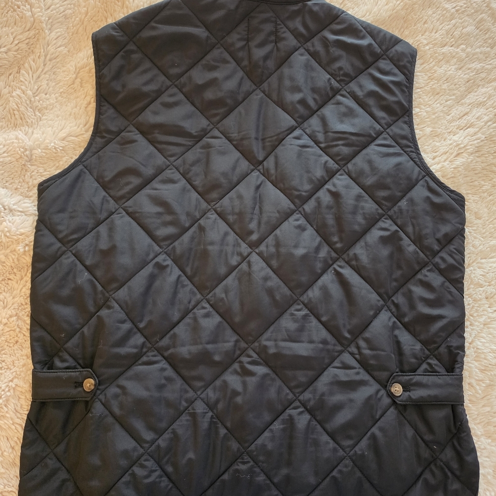 J. Crew Quilted Black Vest